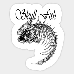 Skull Fish Sticker